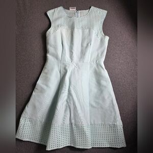 J. Crew Perforated A-Line Dress Medium. Mint. Stepford Wife Audrey Hepburn
